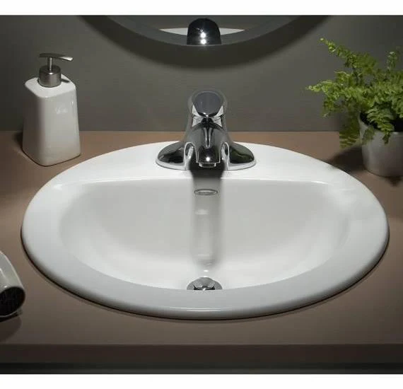 Colony Centerset Drop-In Bathroom Sink - White 0346403.020 American Standard