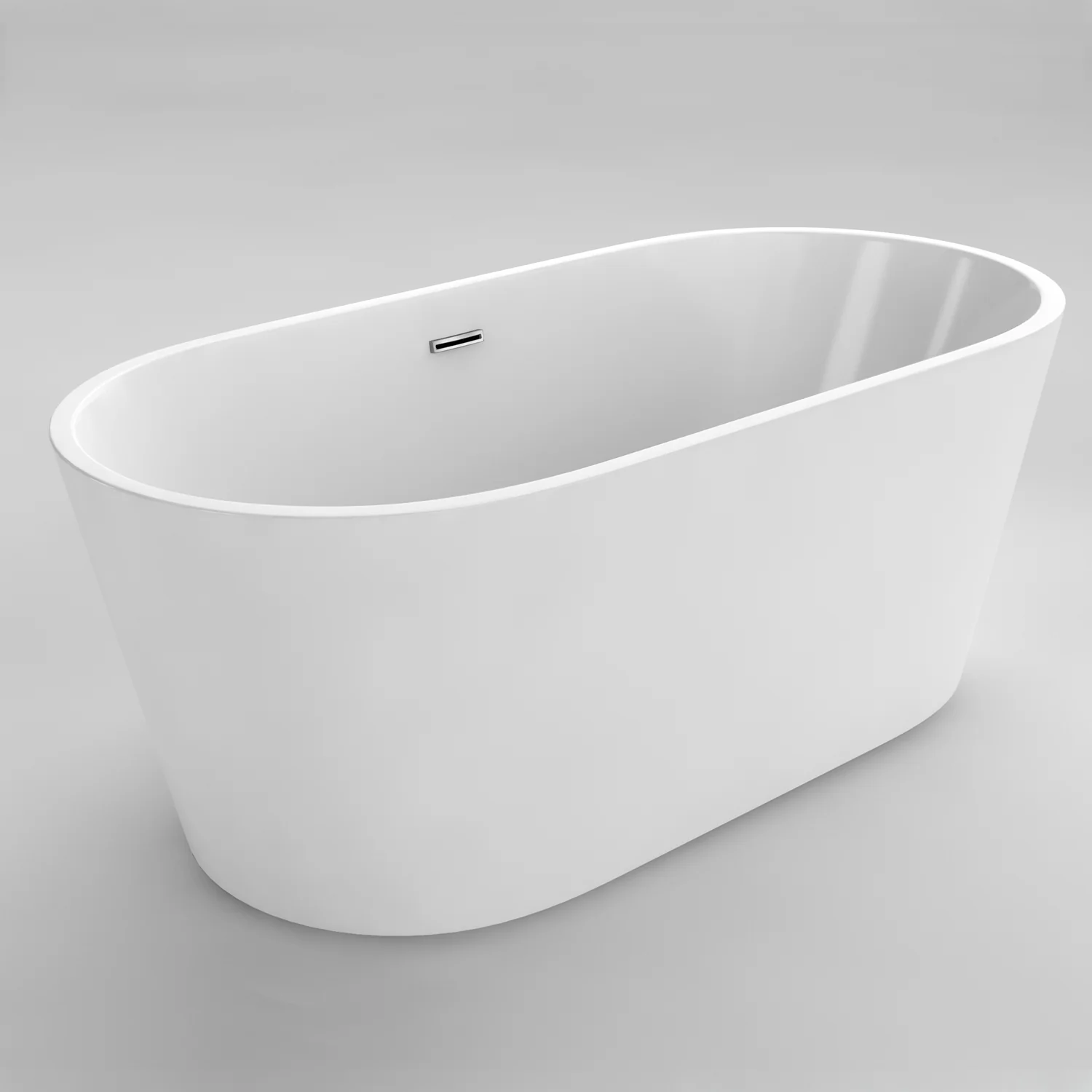Monaco 63" Freestanding Tub - White 44460 Acritec