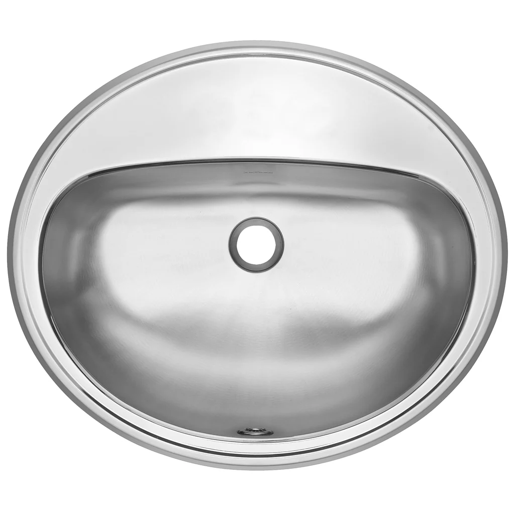 3-Hole Drop-In Bathroom Sink - Stainless Steel OV1619-6-3 Franke