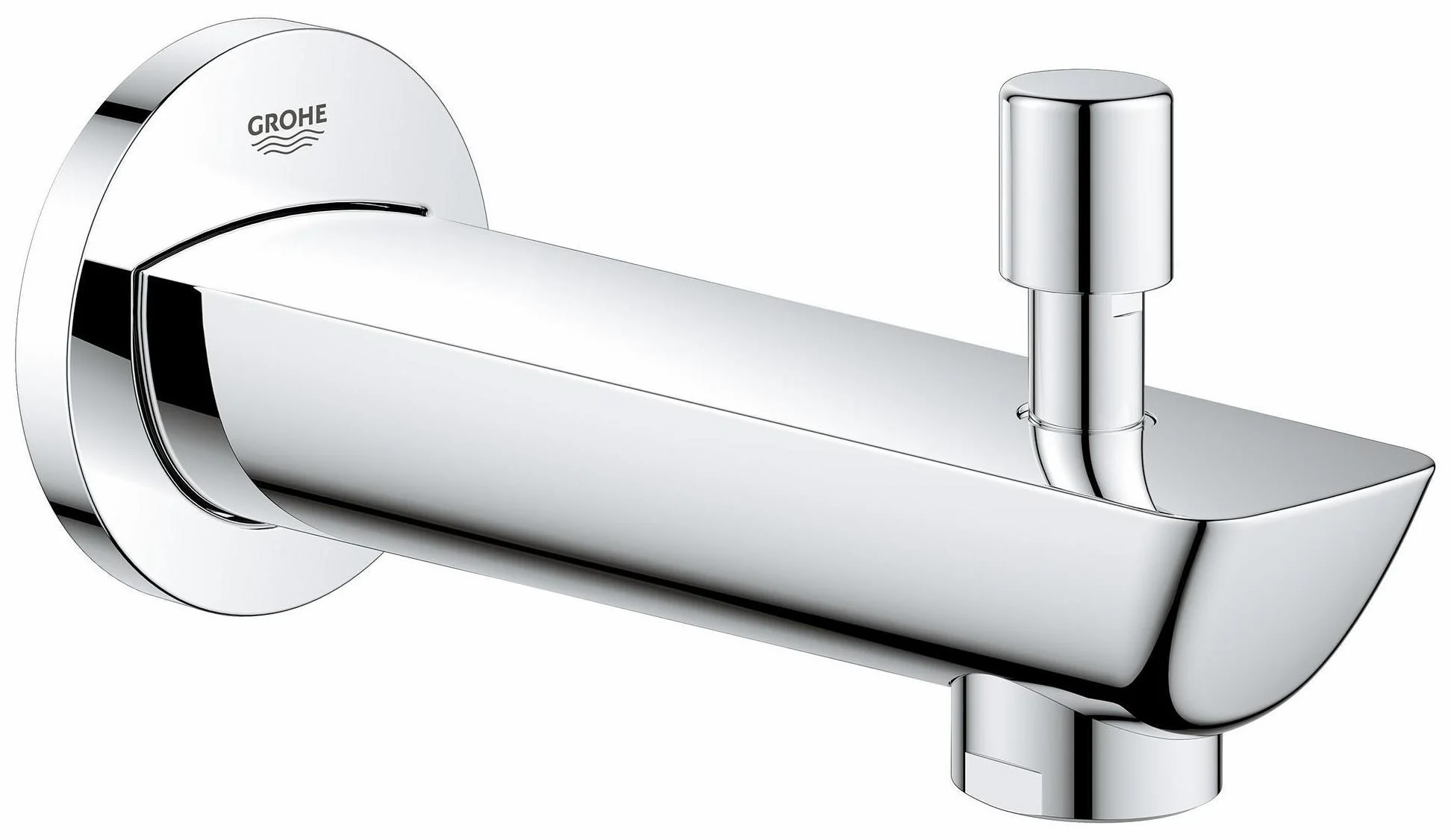 BauLoop Tub Spout with Diverter - Chrome 13287001 Grohe