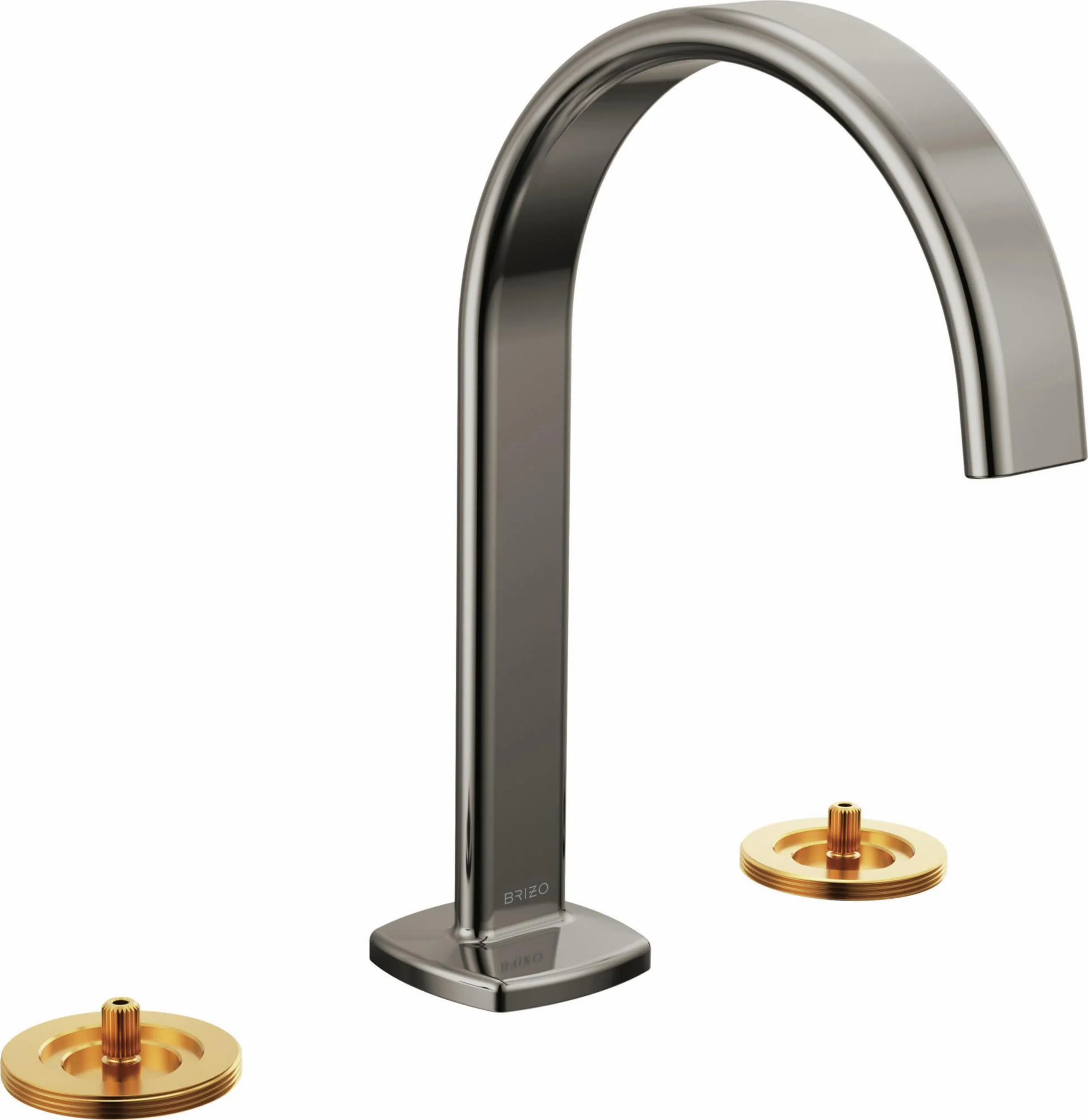 Allaria Widespread Bathroom Faucet (Less Handles) - Brilliance Black Onyx 65367LF-BNXLHP-ECO Brizo