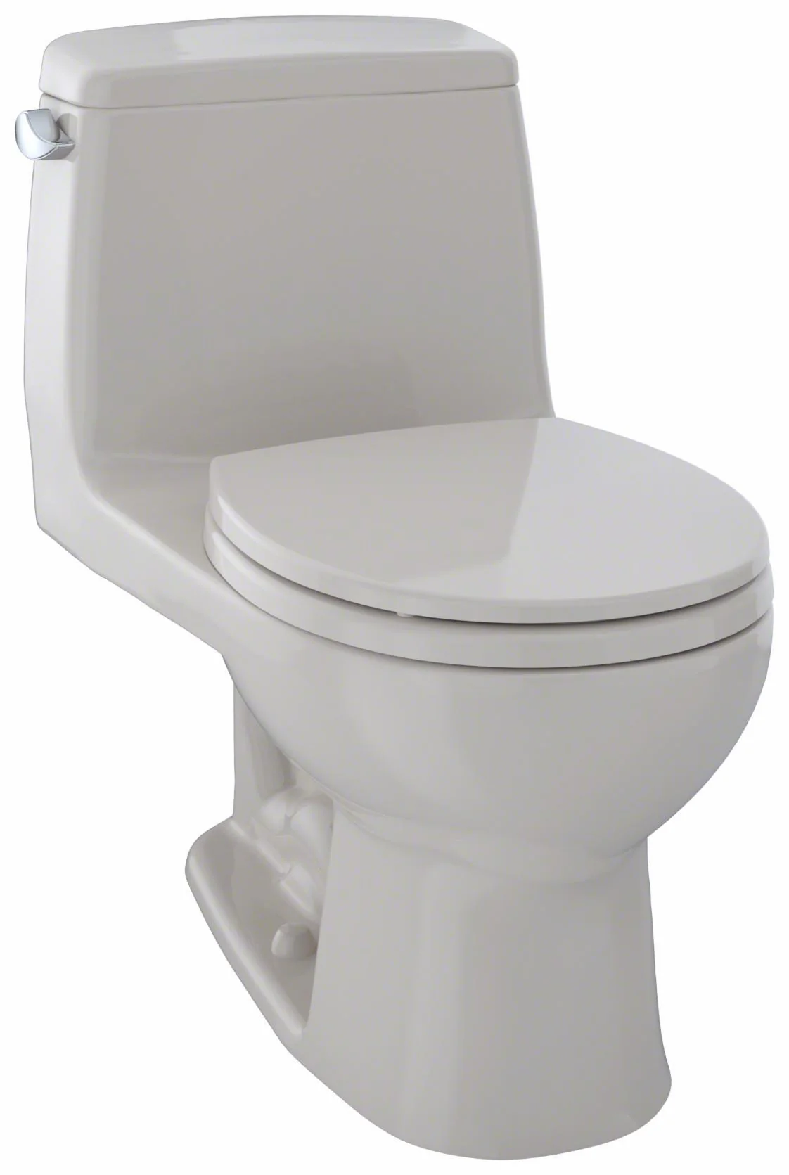 UltraMax Standard Round 1.6 GPF 1-Piece Toilet with SoftClose Seat - Sedona Beige MS853113S#12 Toto