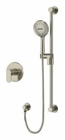 Arca Pressure Balance Shower Faucet with Expansion PEX Connection - Brushed Nickel AA54BN-EX RIOBEL