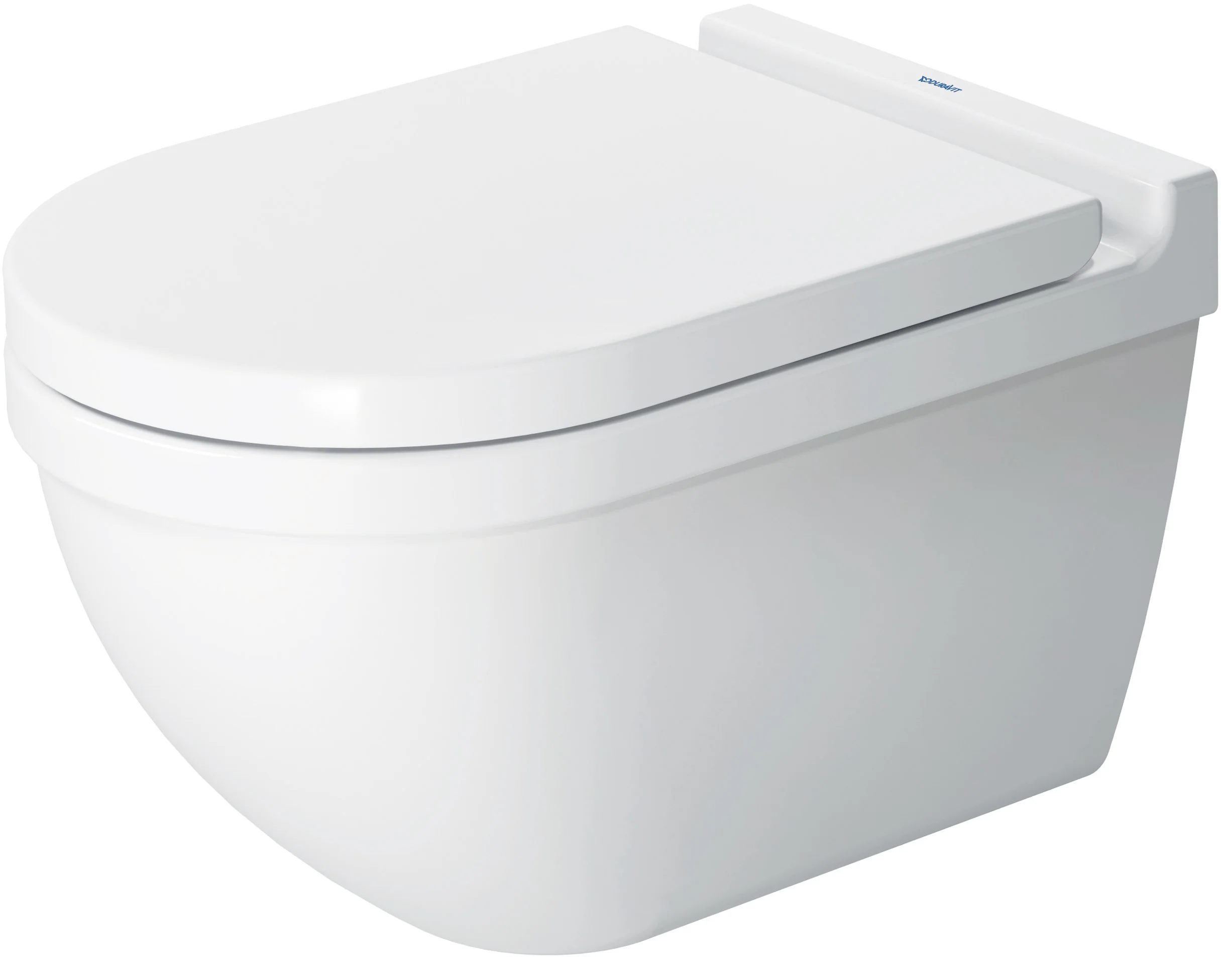 Starck 3 Dual Flush Wall Mounted Round Toilet Bowl (less seat) - White 2225090092 Duravit