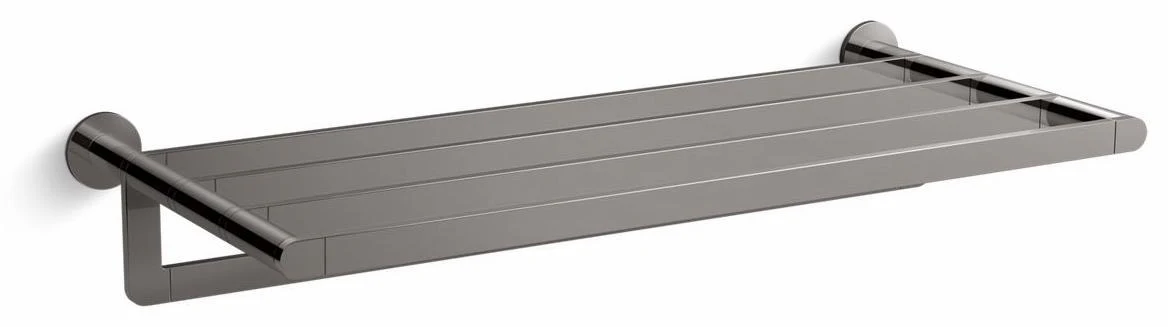 Coralais Hotelier Towel Bar Shelf - Vibrant Titanium 73157-TT Kohler