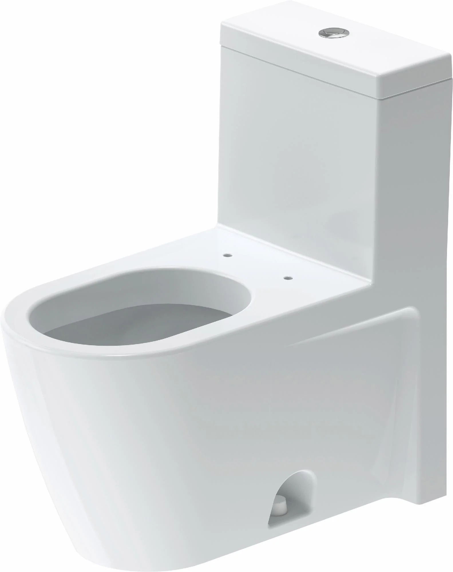 Starck 2 Standard One-Piece Elongated 1.28 GPF Toilet (less seat) - White 2133010005 Duravit