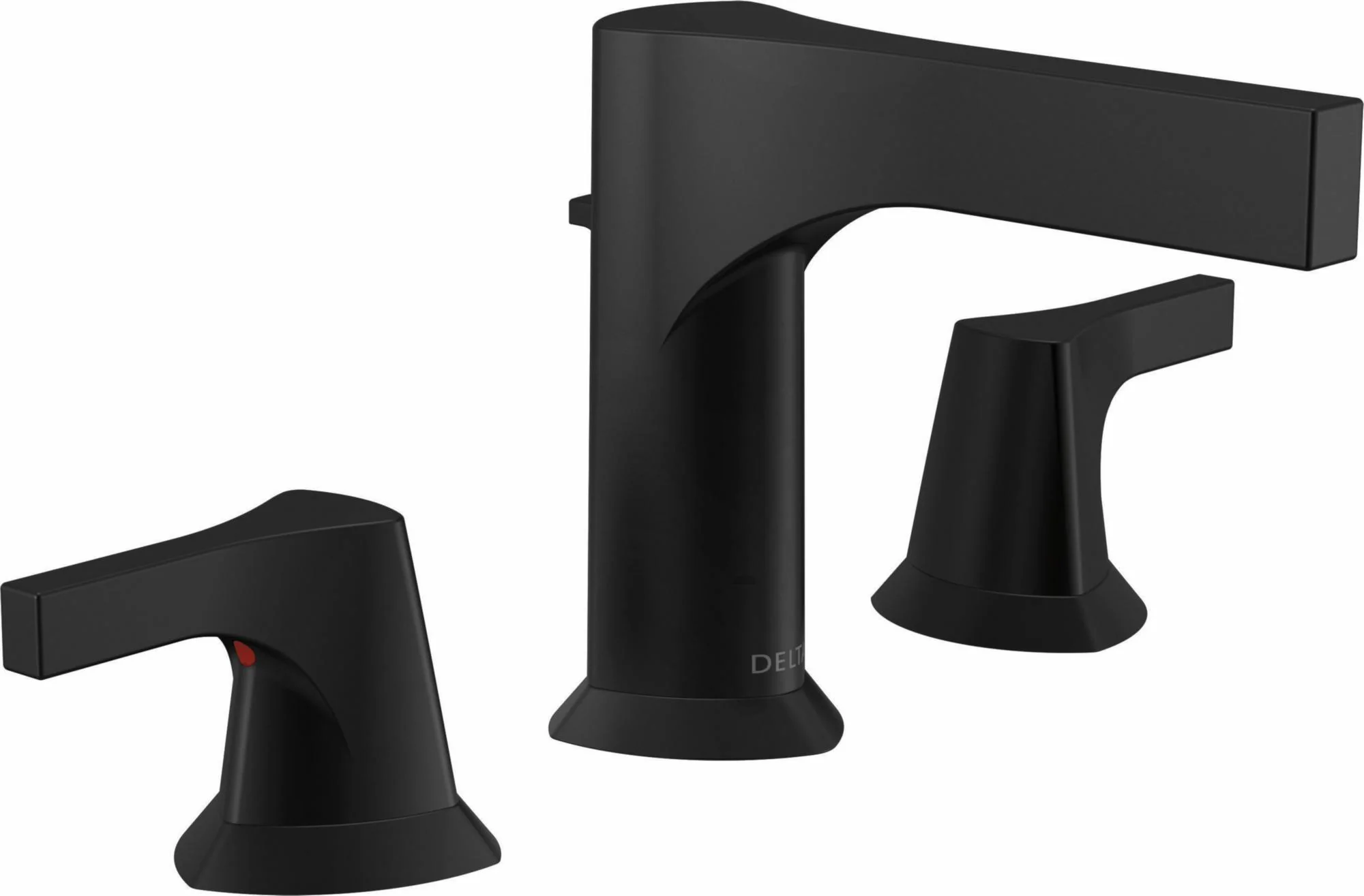 Zura Widespread Bathroom Faucet - Matte Black 3574-BLMPU-DST Delta