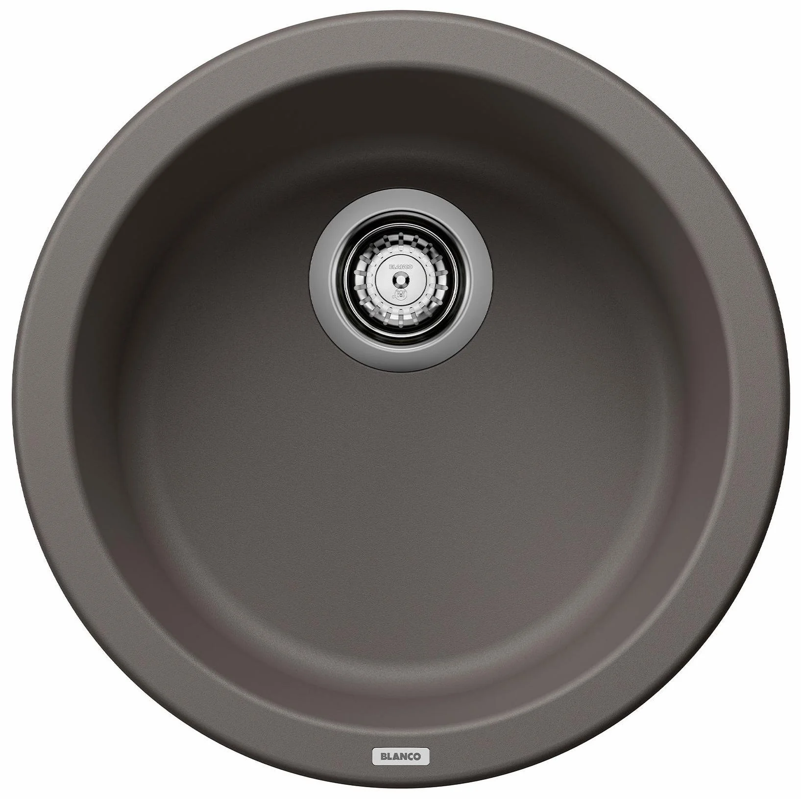 Rondo Round Dual Mount Silgranit Sink - Volcano Gray 402934 Blanco