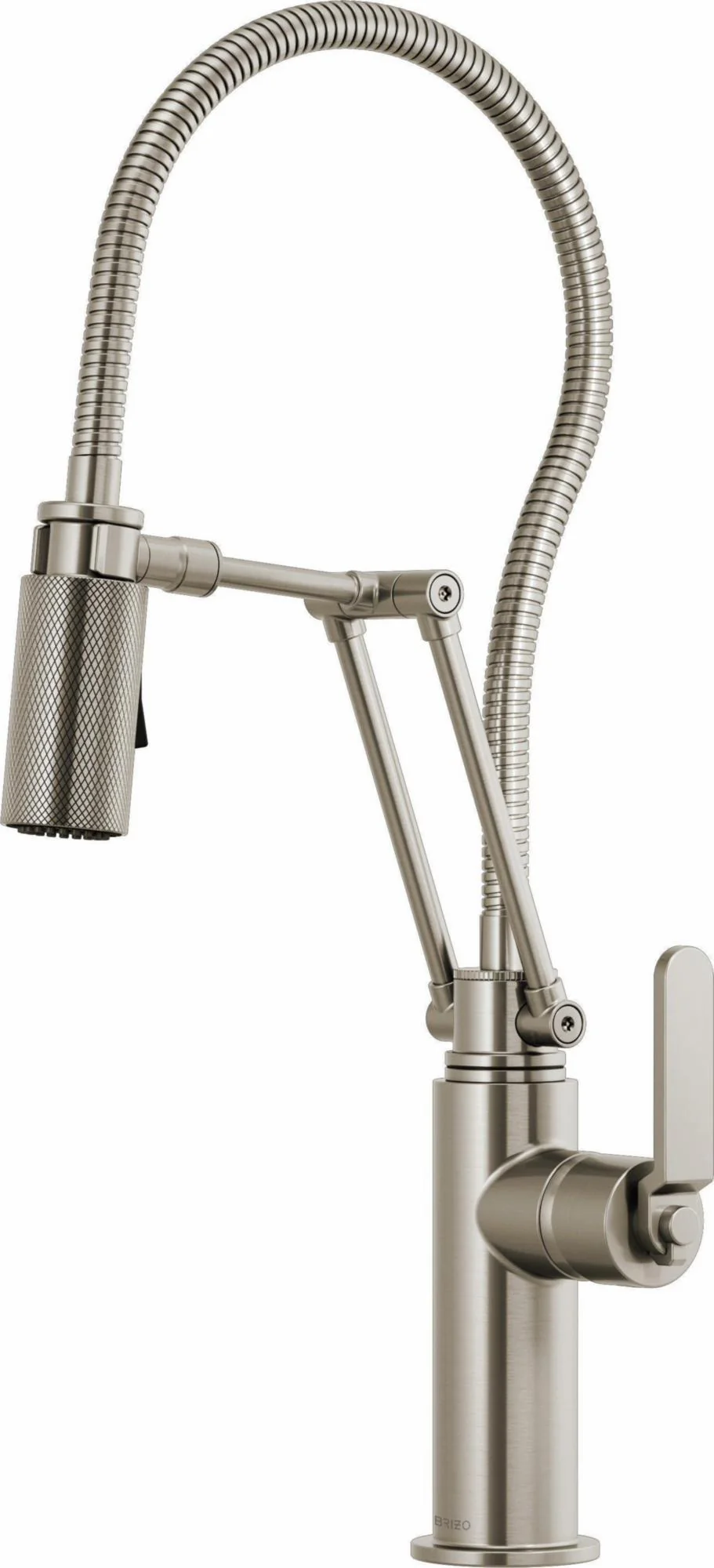 Litze Articulating Kitchen Faucet with Finished Hose and Industrial Handle - Stainless Steel 63144LF-SS Brizo