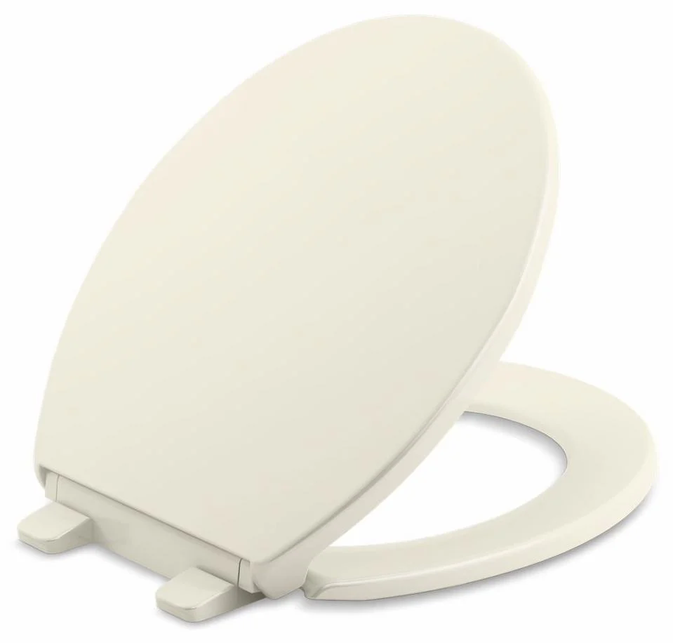 Brevia Quick-Release round-front toilet seat - Biscuit 4775-96 Kohler