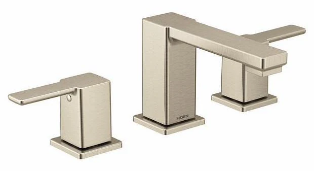 90 Degree Widespread Bathroom Faucet Trim - Brushed Nickel TS6721BN Moen