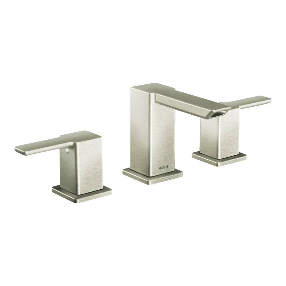 90 Degree Widespread Bathroom Faucet Trim - Brushed Nickel TS6720BN Moen