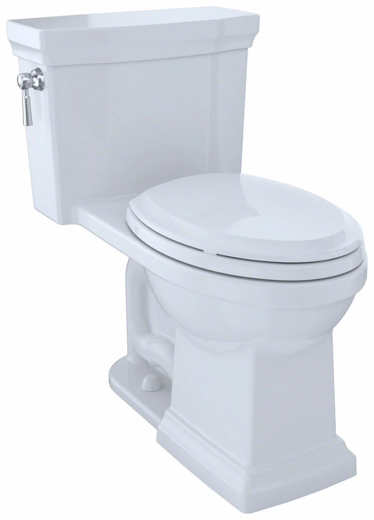 Promenade II Comfort Height Elongated 1.0 GPF 1-Piece Toilet with SoftClose Seat - Cotton White MS814224CUFRG#01 Toto