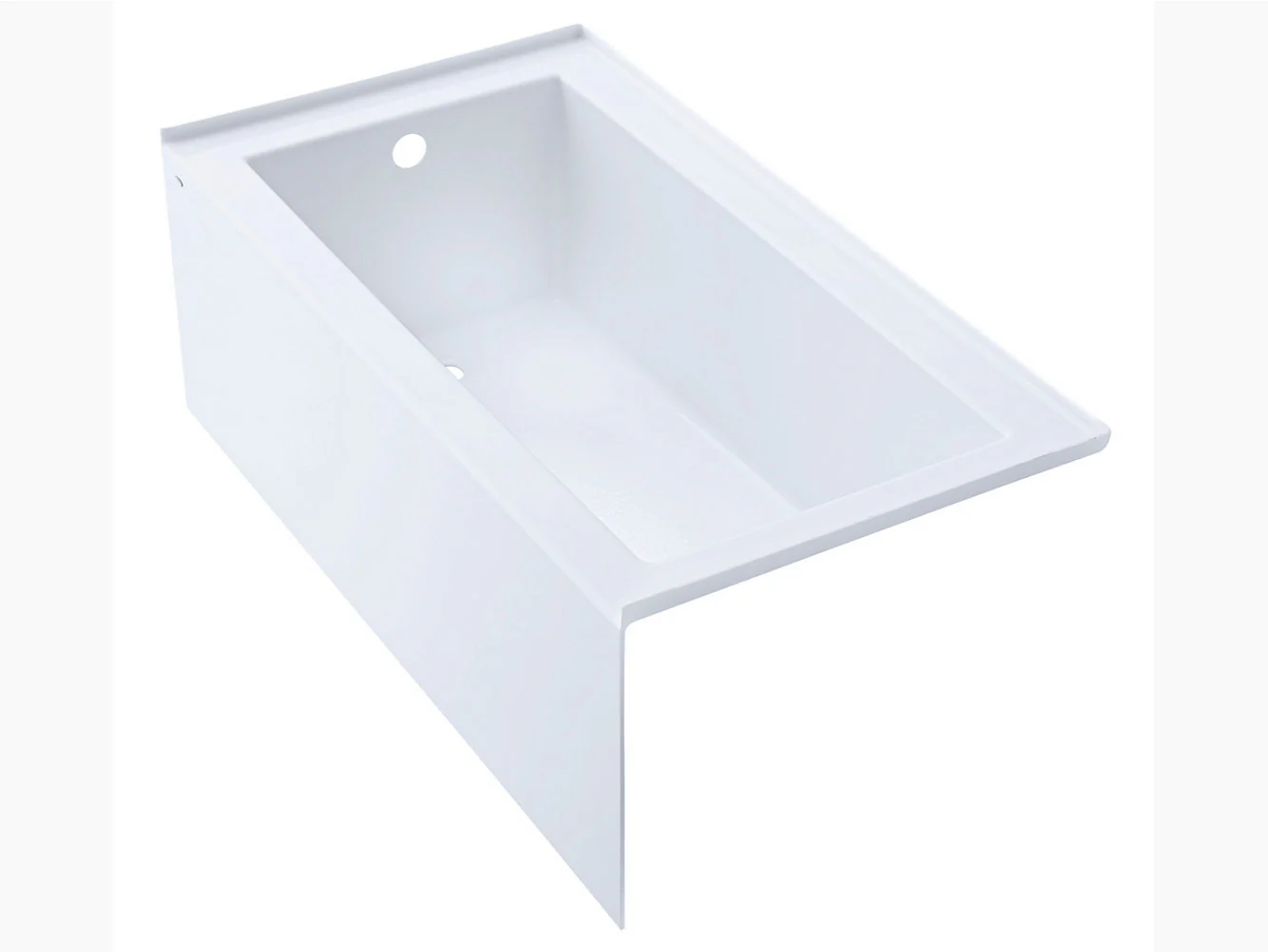 Wellbrook 60" LH Drain Alcove Tub - White AC3745L-0 Hytec