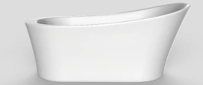 Kaia 67" FreeStanding Tub - White 44372 Acritec
