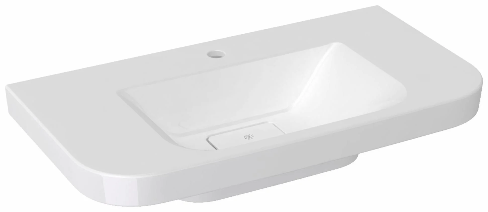 Equility 33" Single Hole Wall Mount Bathroom Sink - Canvas White D20076001.415 DXV