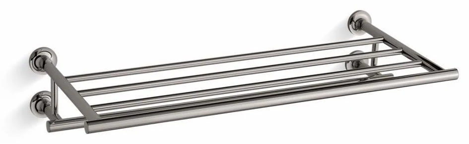 Purist Hotelier Towel Bar Shelf - Vibrant Titanium 14381-TT Kohler