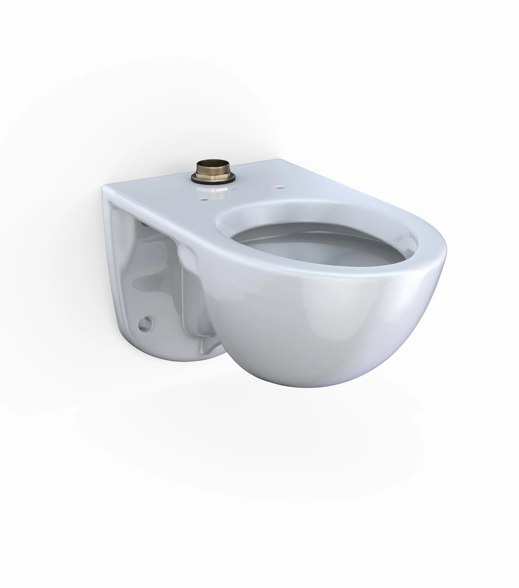 Tornado Fulsh Flushometer Wall-Mounted Elongated Toilet - Cotton White CT728CUG#01 Toto