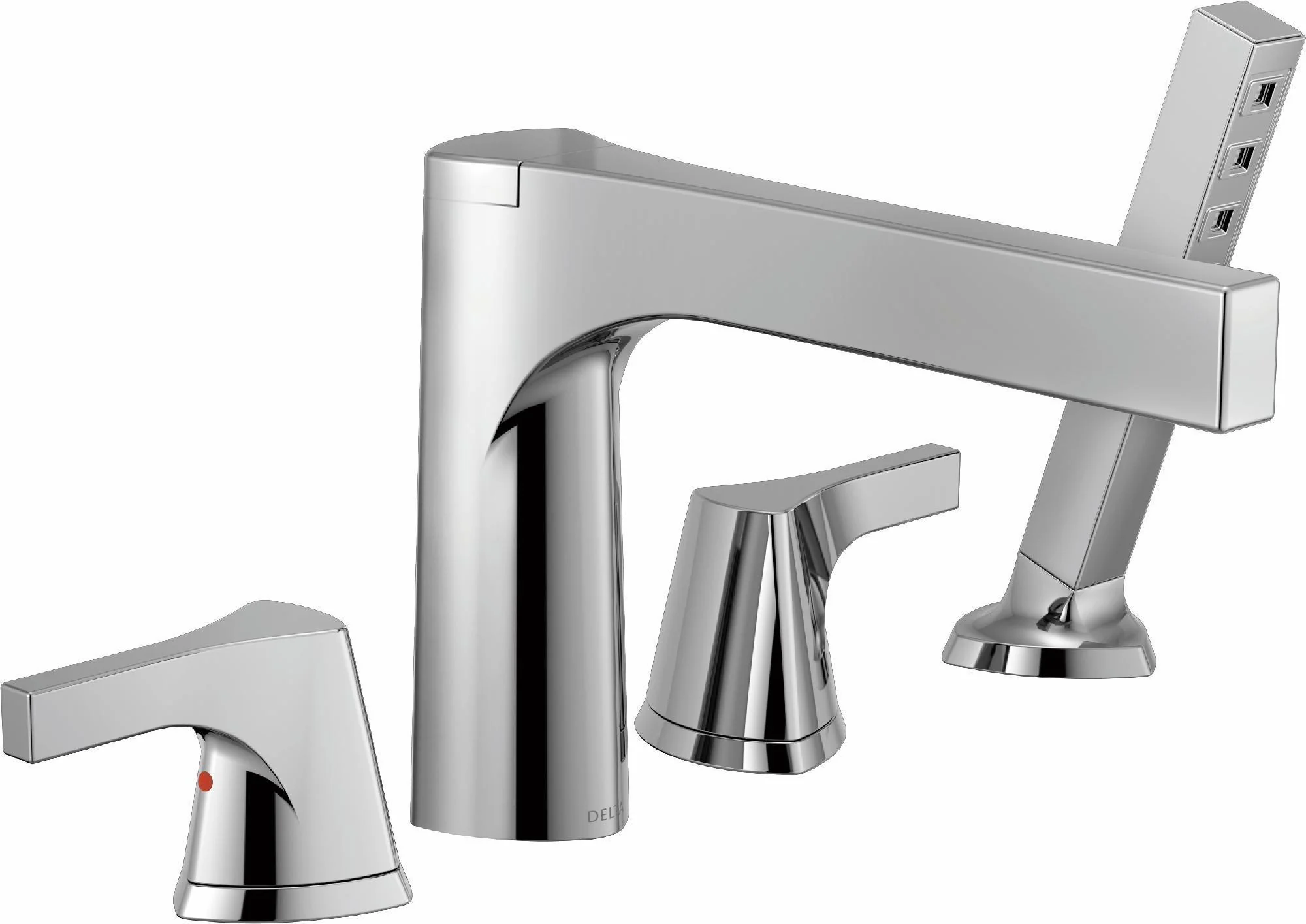 Zura Roman Tub Faucet Trim with Hand Shower - Chrome T4774 Delta