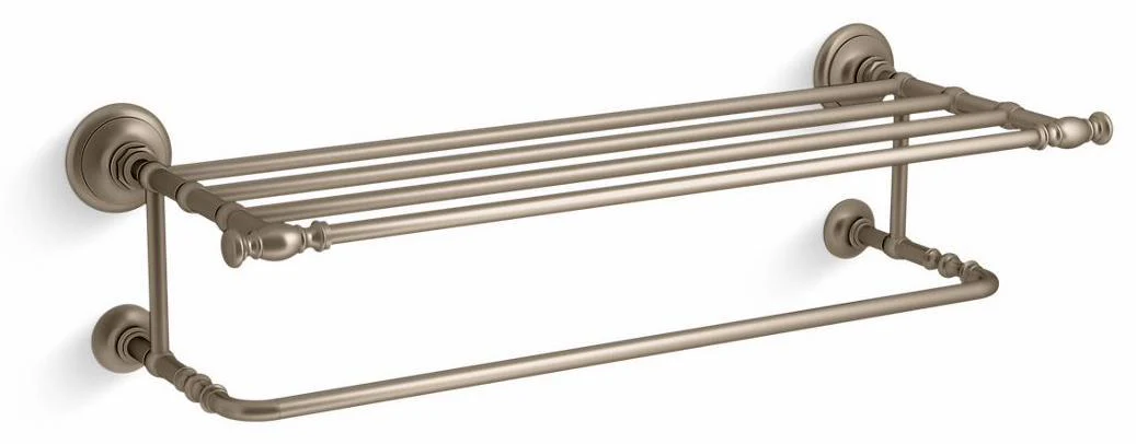 Artifacts Hotelier Towel Bar Shelf - Vibrant Brushed Bronze 72575-BV Kohler