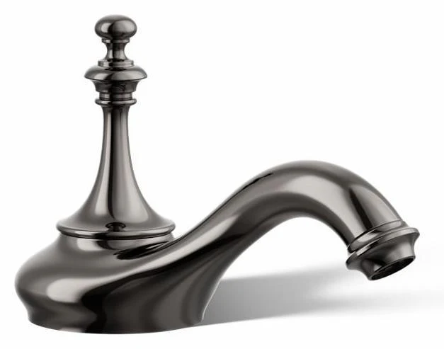 Artifacts Widespread Bathroom Faucet Spout Tea Design 1.2 GPM (Less Handles) - Vibrant Titanium 72758-TT Kohler
