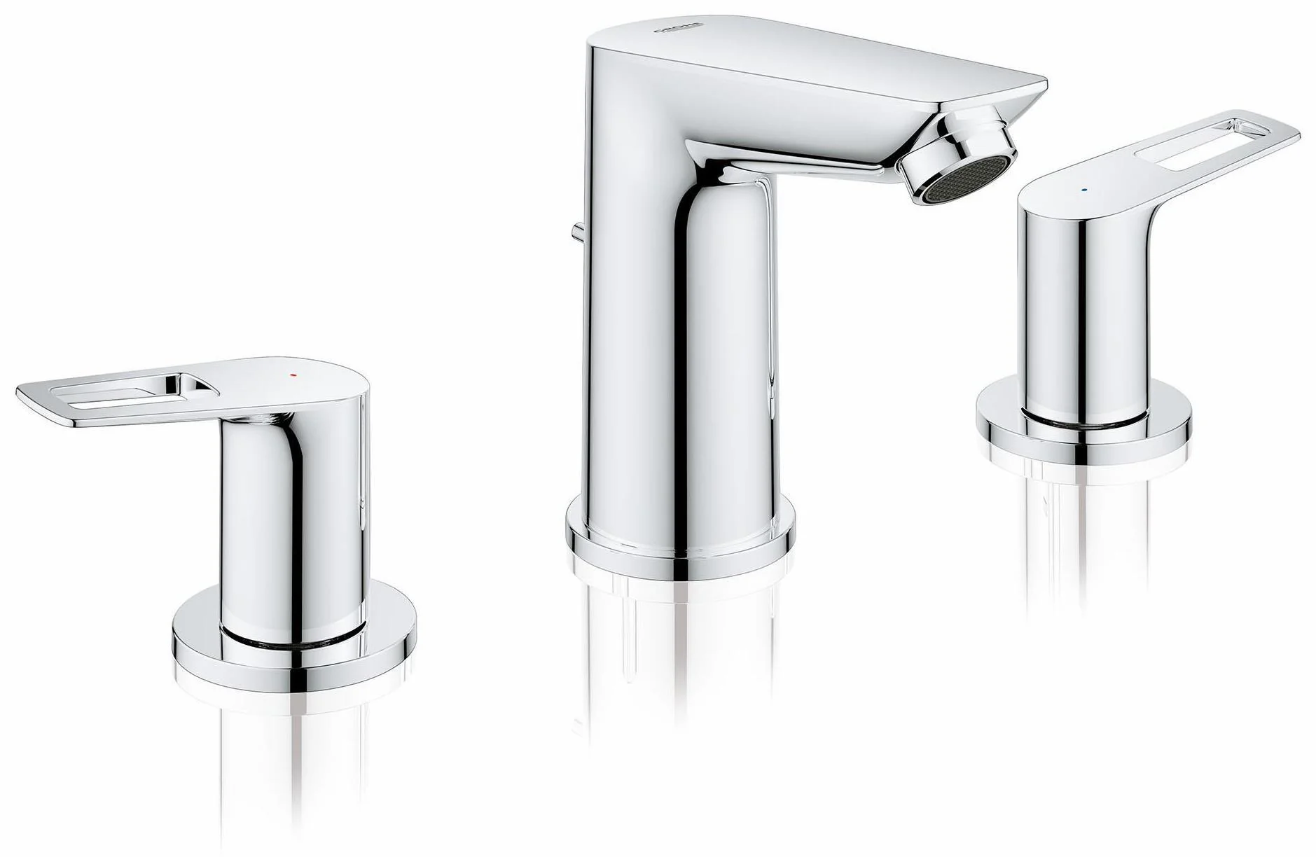 BauLoop Widespread Bathroom Faucet - CHROME 20225001 Grohe