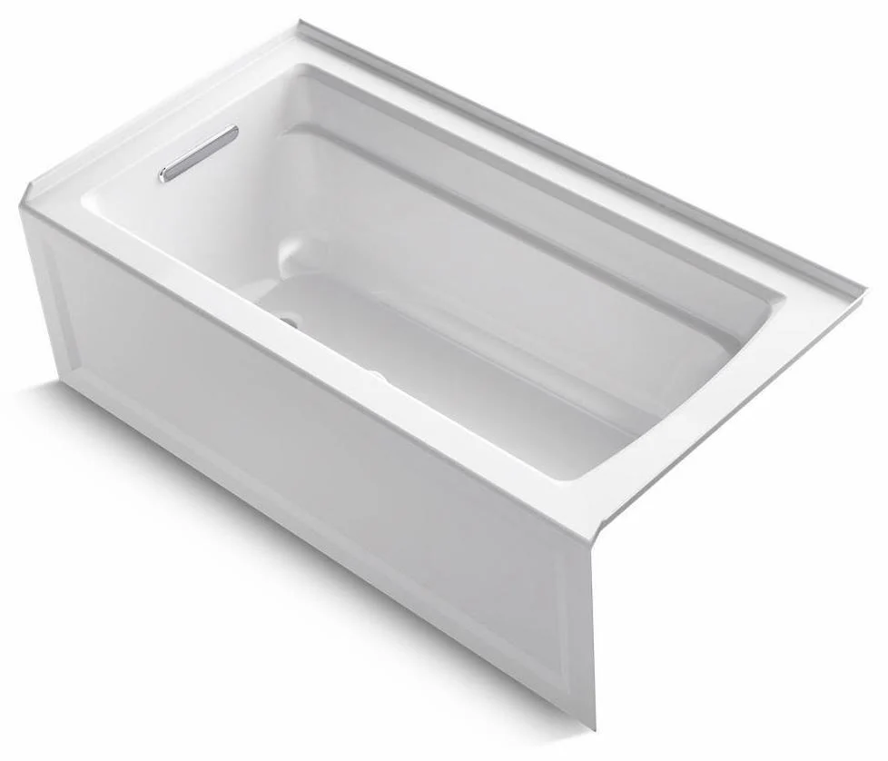 Archer 60 x 32 Alcove Bathtub with LH Drain - White 1123-LA-0 Kohler