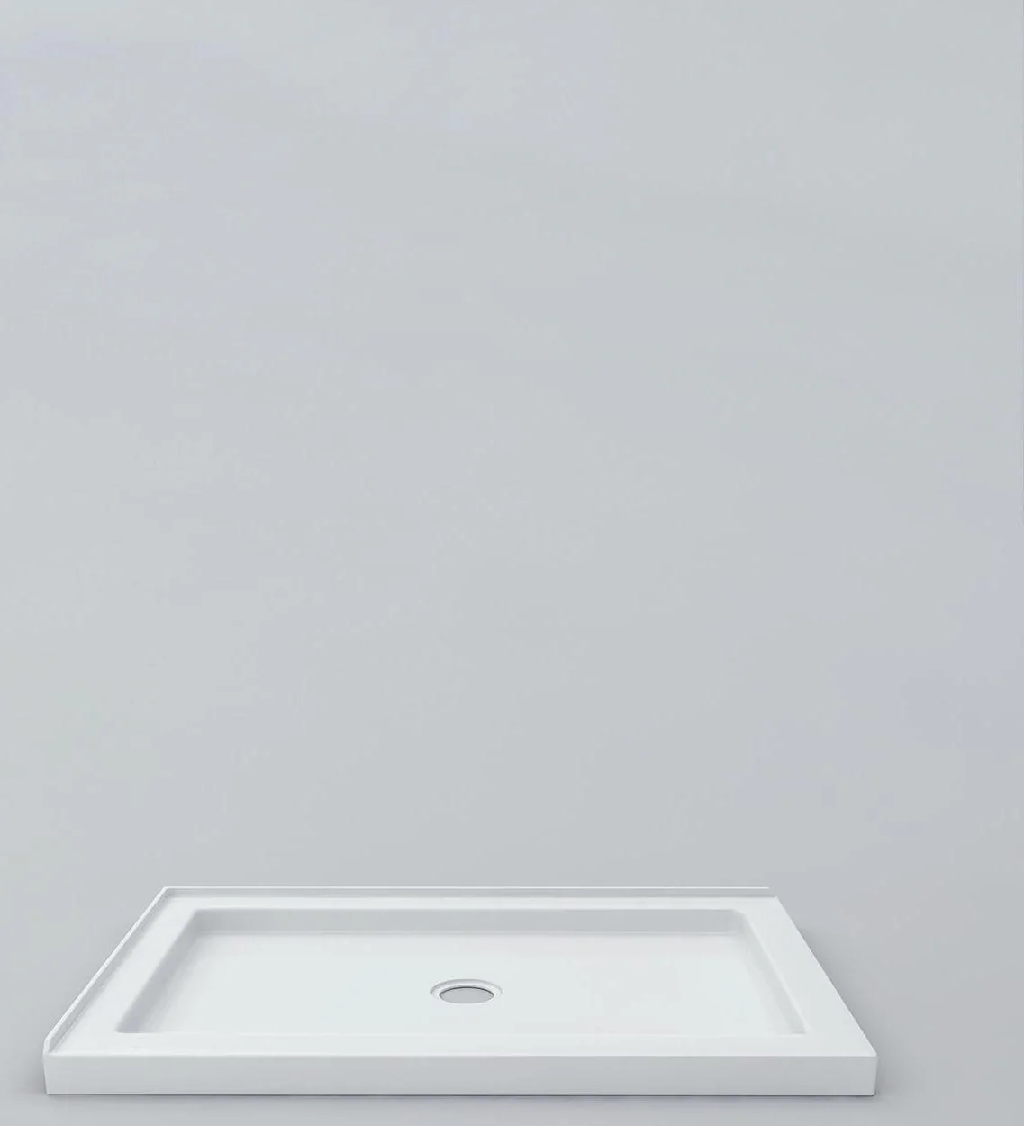 60 x 36 Low Profile Double Threshold RH Shower Base - White 60165A Acritec