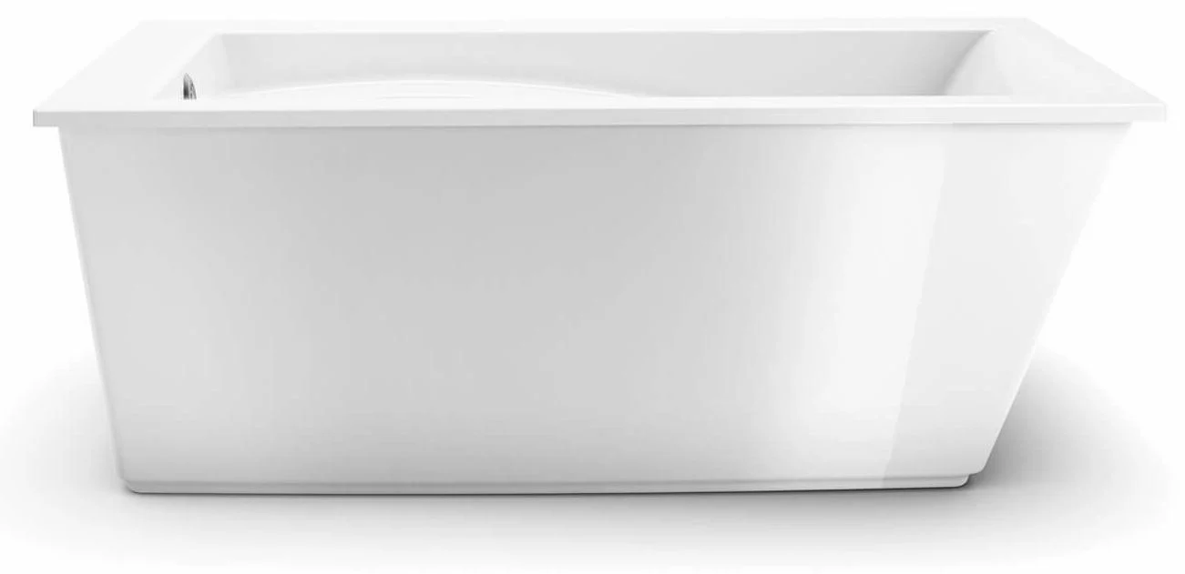 Optik 60" x 32" End Drain Freestanding Tub - White 105571-000-001-100 Maax