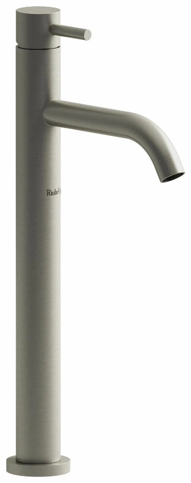 CS Single Hole Vessel Sink Bathroom Faucet with Lever Handle 1.2 GPM - Brushed Nickel CL01BN RIOBEL