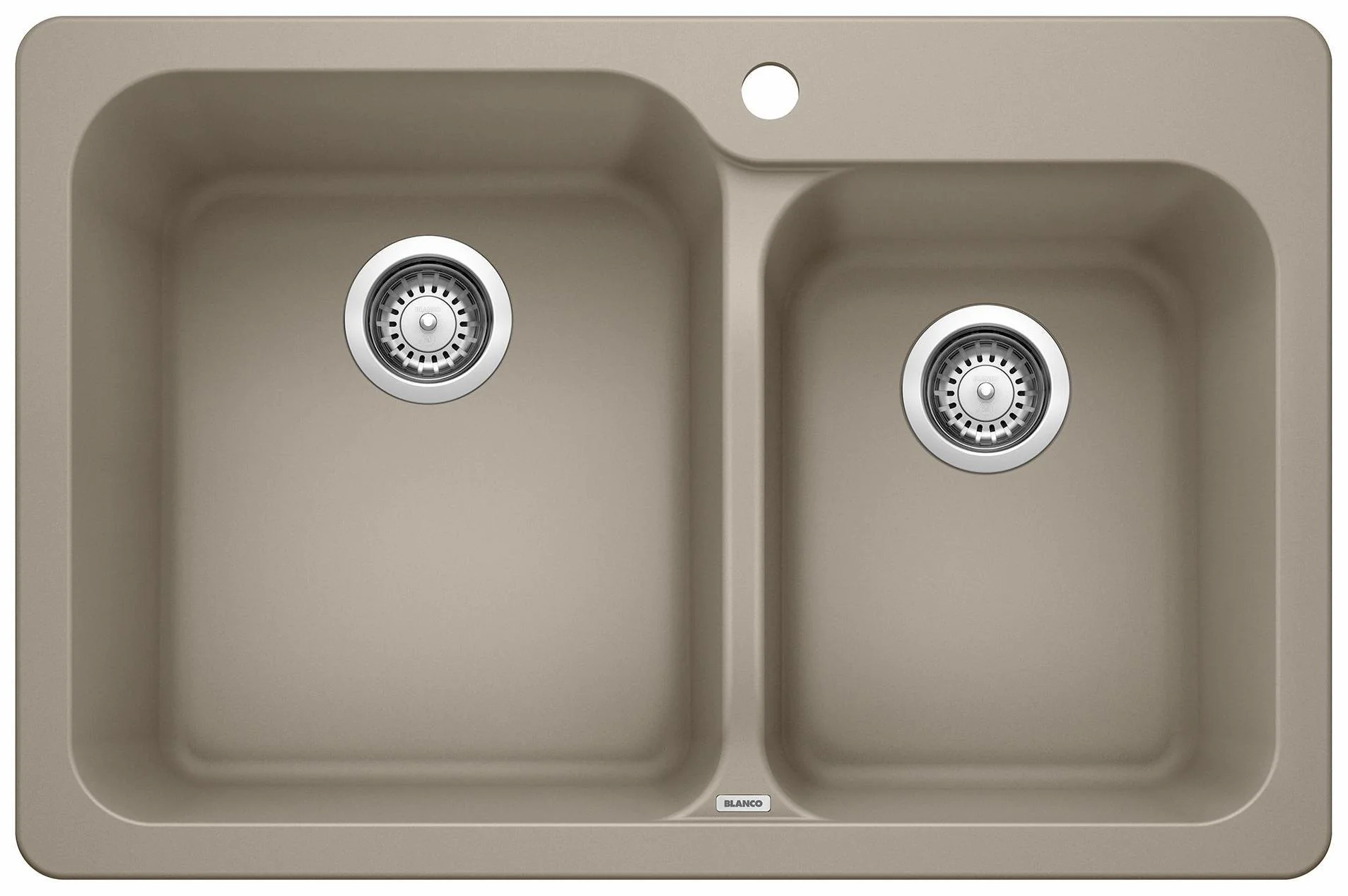 Vision 1.75 Bowl Drop-In Silgranit Sink - Truffle 401137 Blanco