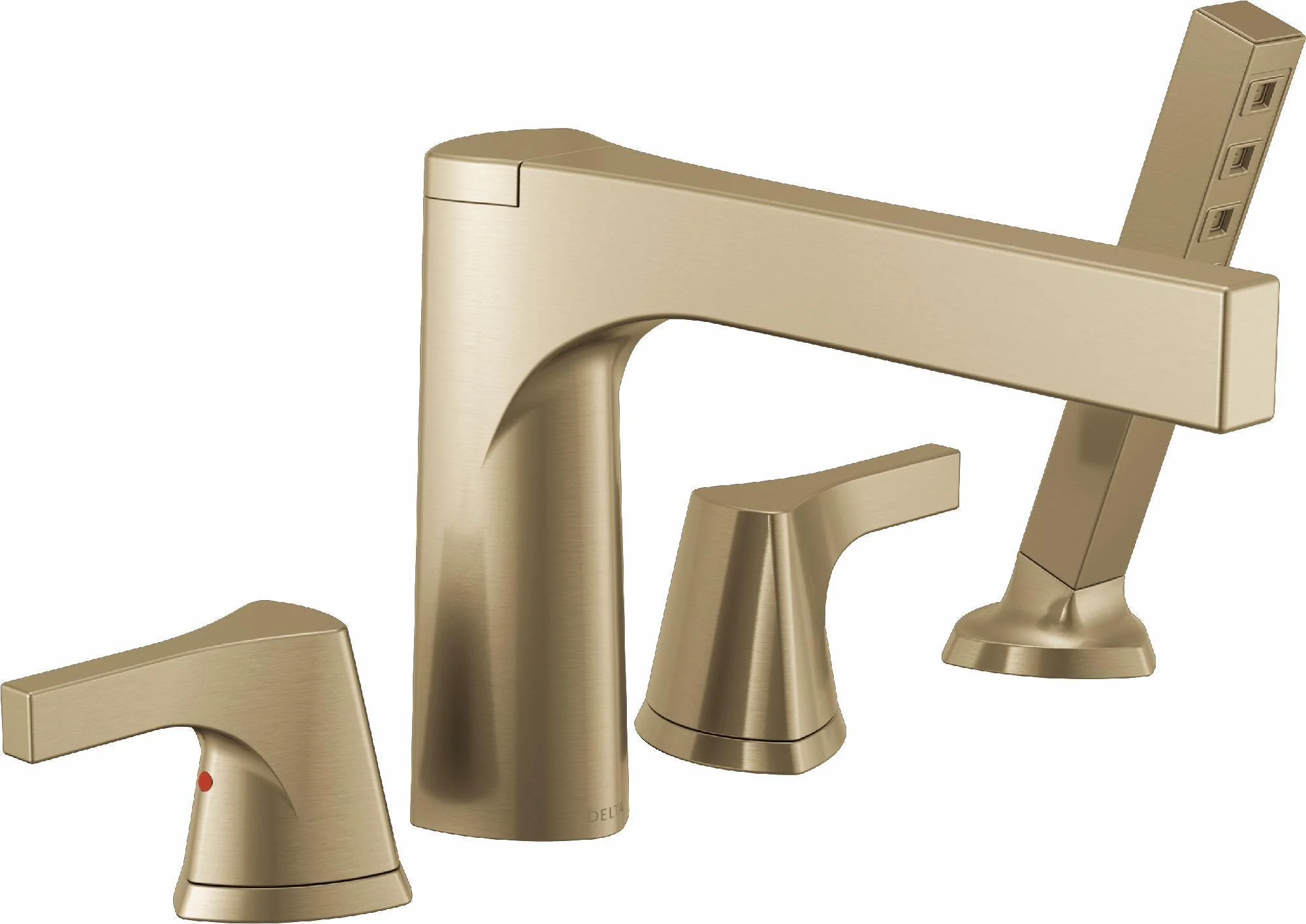 Zura Roman Tub Faucet Trim with Hand Shower - Champagne Bronze T4774-CZ Delta