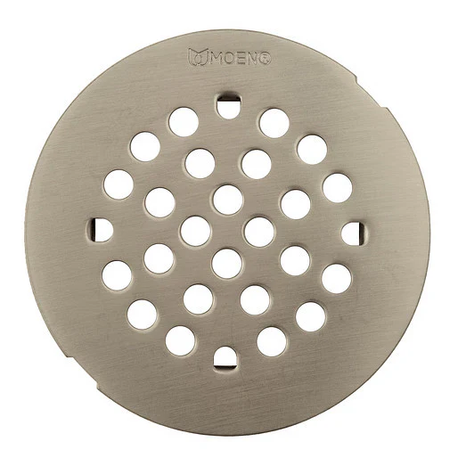 4-1/4 Snap In Shower Drain Cover - Brushed Nickel 101663BN Moen
