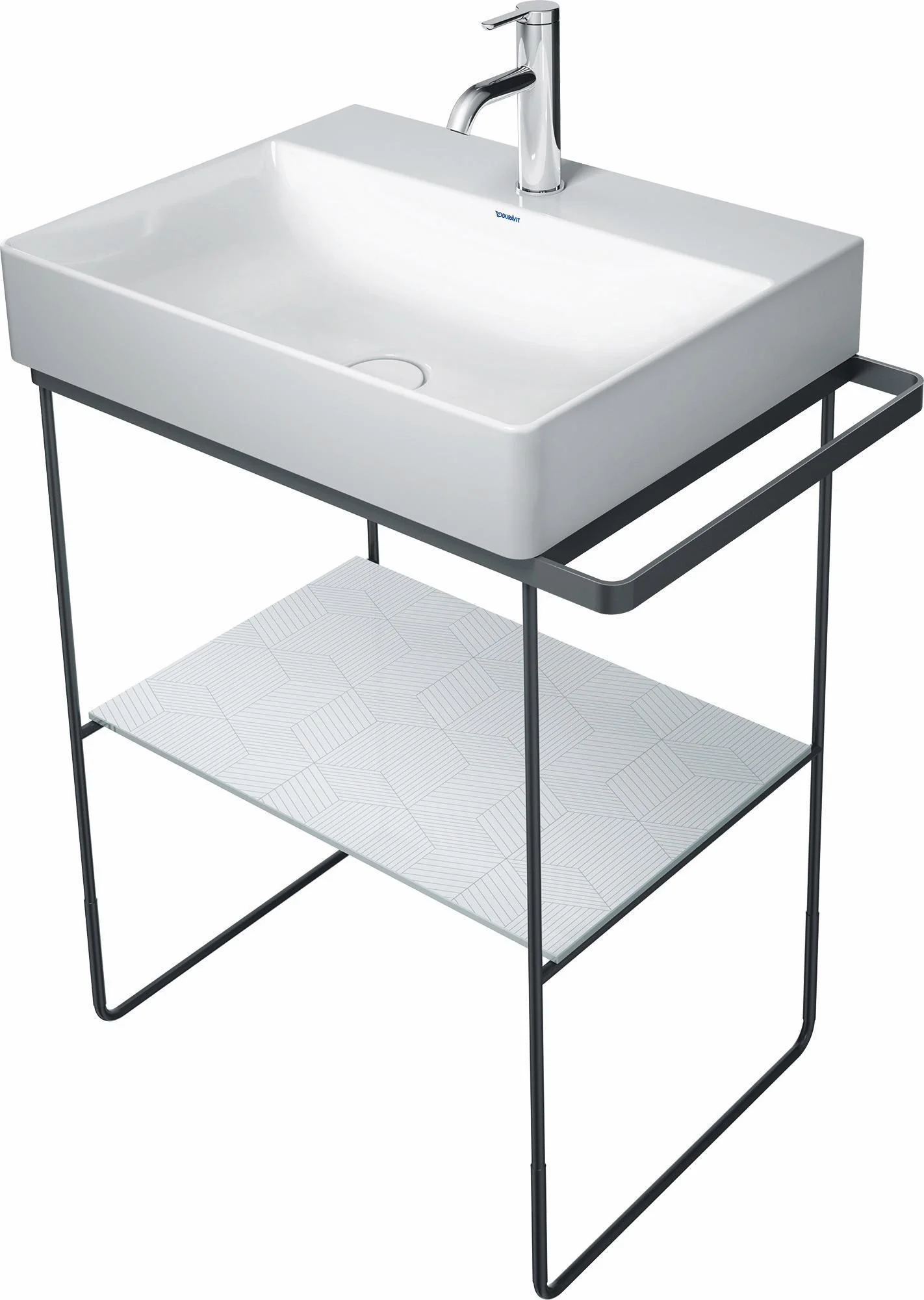 DuraSquare Metal Console - Black Matte 0031014600 Duravit