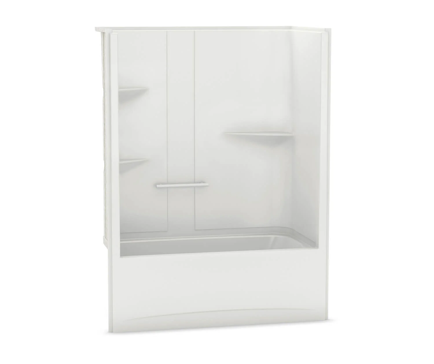 Allia 60" x 32" LH Drain Alcove 1-Piece Tub & Shower - White 107001-000-001-001 Maax