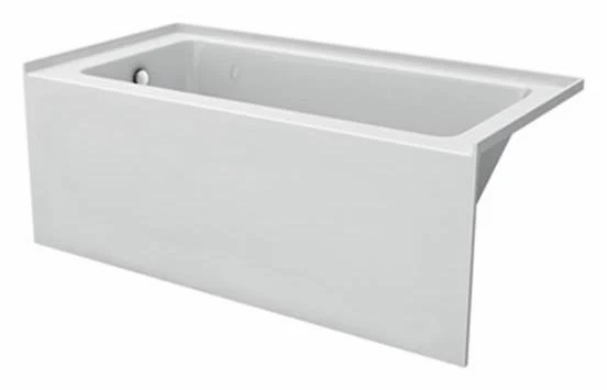 Amala 60 x 32 Alcove Bathtub with LH Drain - White 41173 Acritec