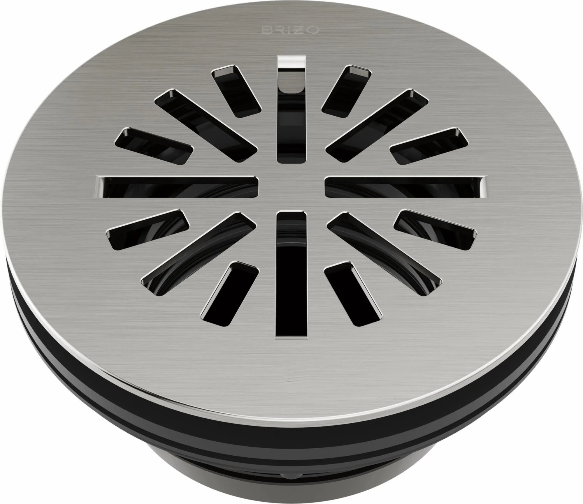 4" Prefab Round Shower Drain - Luxe Nickel BT051414-NK Brizo
