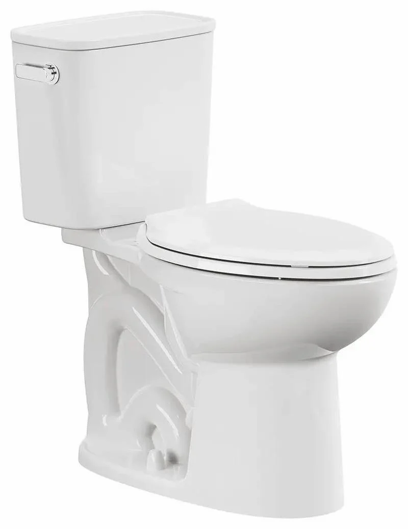 Aspirations 2-Piece 0.8 GPF Comfort Height Elongated Toilet (Less Seat) - White 250AA809.020 American Standard