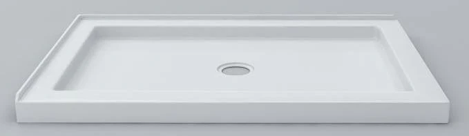 60 x 36 Low Profile Double Threshold LH Shower Base - White 60164A Acritec